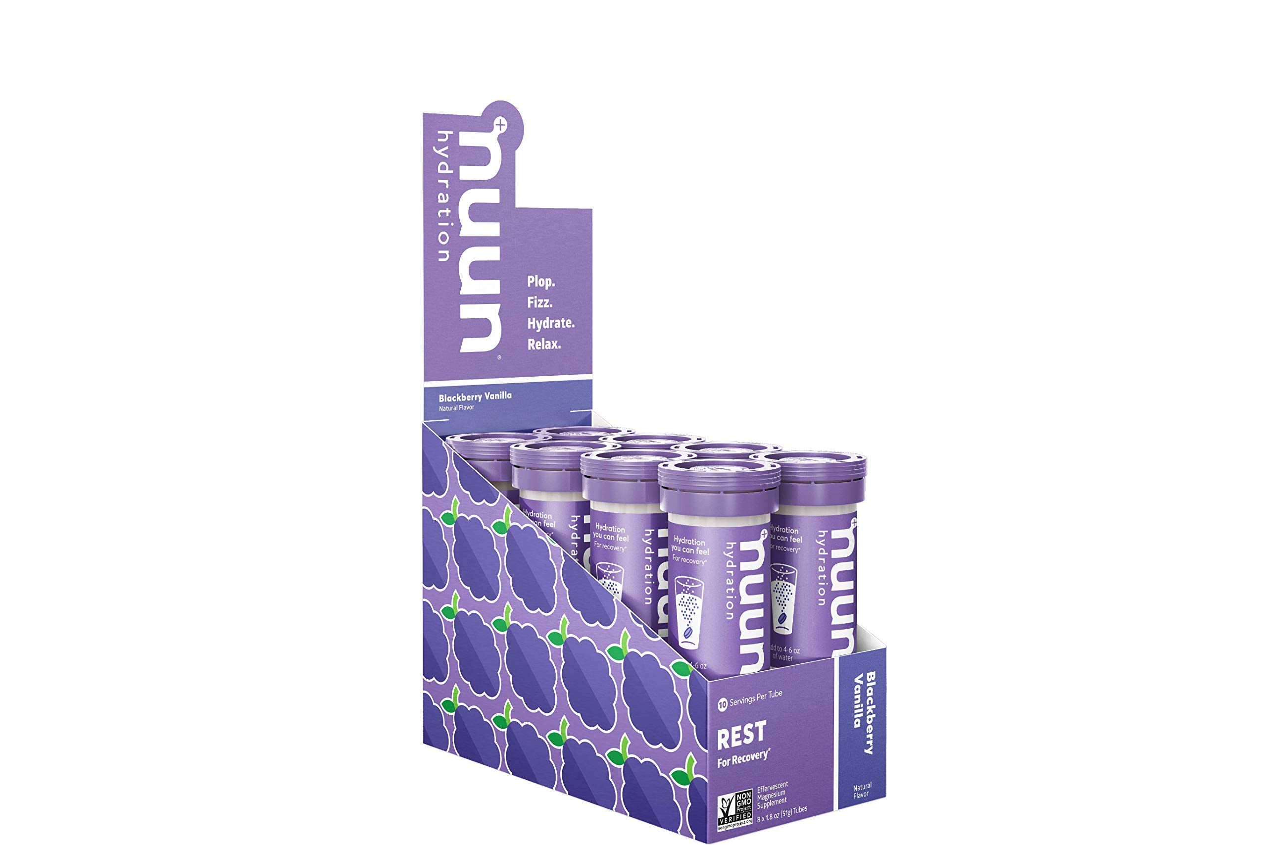 Nuun Rest: Rest and Recovery BlackBerry & Vanilla Drink Tablets, 1.8 Ounce, 8 Pack