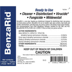 BenzaRid Pro Mold Killer Fungicide Disinfectant including Aspergillus Niger (Black Mold) H5N1 Pack | Multi-Purpose Fungicide, Mildewstat, Disinfectant, Virucide | EPA Reg. 1 Gal + 32 oz.