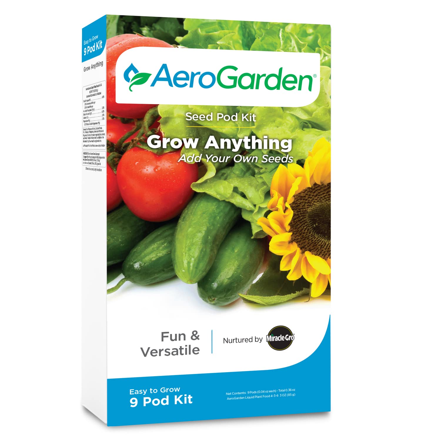 AeroGarden Grow Anything Seed Pod Kit, 9-Pod