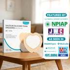 Dimora Sacrum Foam Dressing Silicone Adhesive Border 7" x 7" (5 Packs)