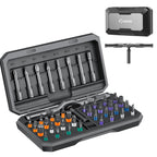 Saker 42 in 1 Magnetic Screwdriver Set for Fathers Day, Multi Bit Free Combination Ratchet Screwdriver Set Portable Repair Tool Kit for Gifts Furniture, Computer, Bicycle and DIY Grey