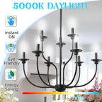 GvvooHome Candelabra Bulb, E12 LED Bulb 40 watt Equivalent, 5000K Daylight