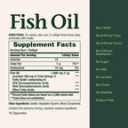 Nature's Bounty Fish Oil, Supports Heart Health, 1000mg, Rapid Release Softgels, 145 Ct (Pack of 3)
