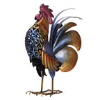 Mloarts Metal Rooster Garden Statue