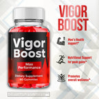 (5 Pack) Vigor Boost Gummies for Men, VigorBoost Male Support Gummys with Natural Ingredients, Advanced Vigor Boost Maximum Strength Premium Vitamin Gummy for Men's Health and Wellness (300 Gummies)