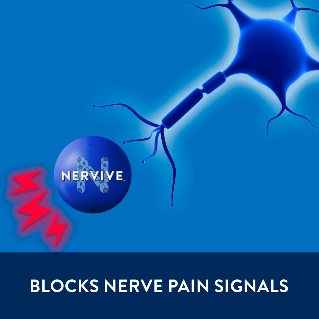Nervive Pain Relieving Spray, Lidocaine Spray, Nervive Pain Relief, Lidocaine Topical, Foot Pain, Leg Pain, Hand Pain, Max Strength Formula, for Hard to Reach Areas, 4.5oz