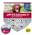 K9 Advantix II Flea & Tick Topical for Extra Large Dogs Over 55 lbs., 6ct
