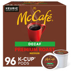 McCafe Premium Roast Decaf Coffee, Single Serve Keurig K-Cup Pods, Decaffeinated, 96 Count (4 Packs of 24)