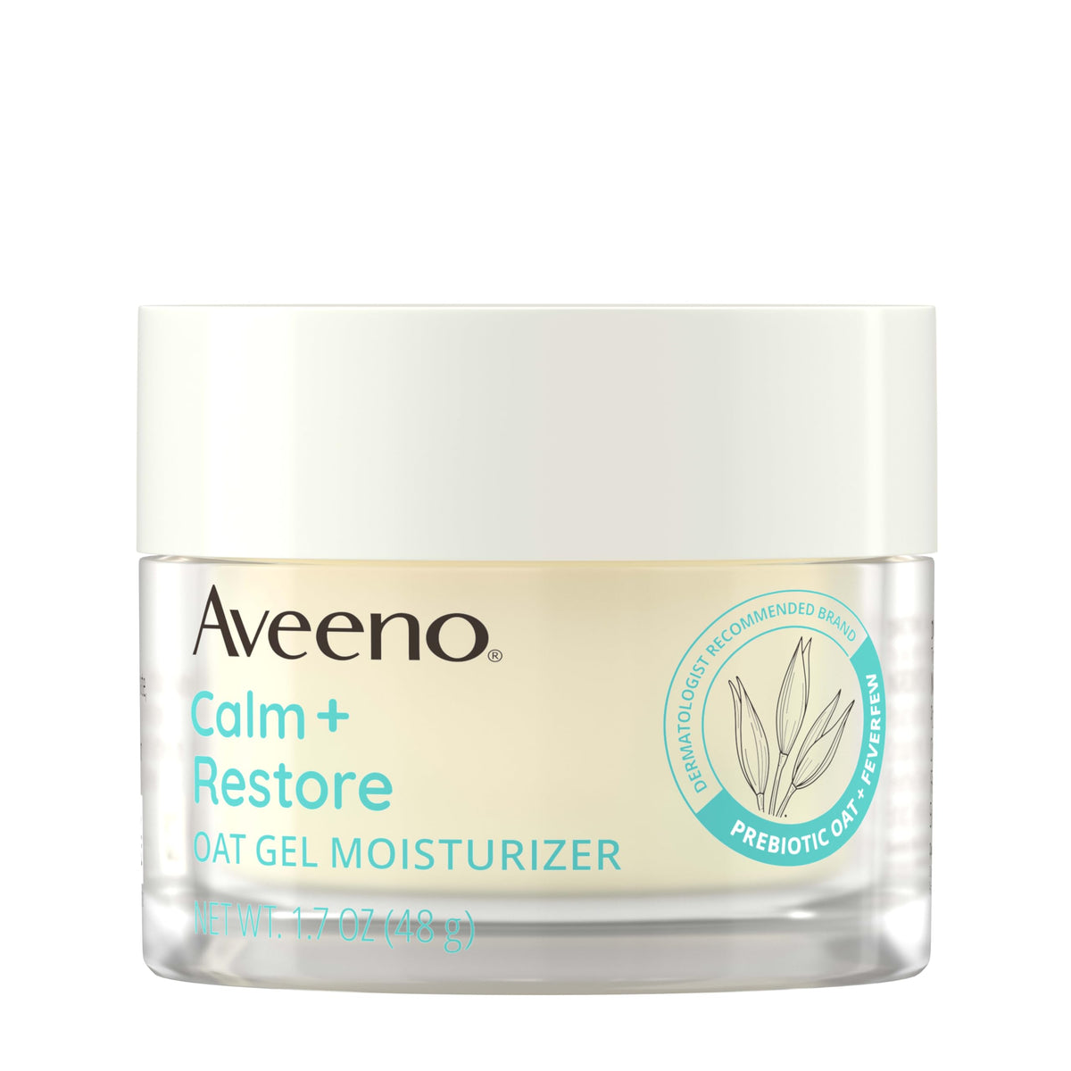 Aveeno Calm + Restore Oat Gel Moisturizer, Fragrance-Free, 1.7 oz