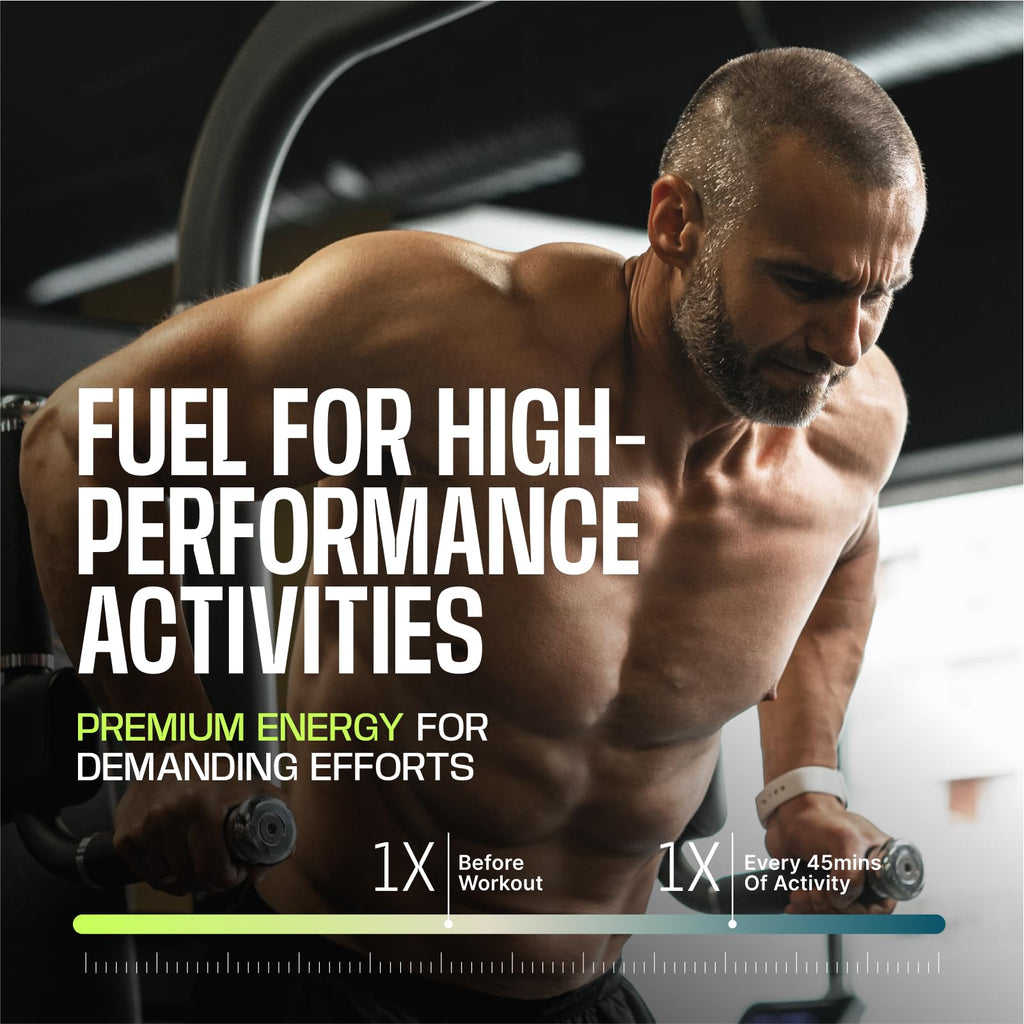 Frog Fuel Ultra Energy Gel & Pre Workout Shot with 1500mg Beta Alanine, Electrolytes 8g Protein Nano-Hydrolyzed Grass Fed Collagen, 10g Carbs, Gluten Free, Fat Free, Berry, 1.2 oz Packets, 24 Pack
