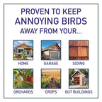 Bird Blaster 16oz Spray Keep Woodpeckers Away House Siding Stop Woodpeckers on House + Other Birds Flickers Blue Jays to Prevent Home Building Patio Deck Damage | Anti-Woodpecker Deterrent Repellent