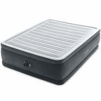 Intex 64417ED 22in Queen Dura-Beam Comfort Plush High-Rise Inflatable Air Mattress with Built in Pump for Travel and Camping, 600lb Weight Capacity