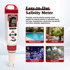 GIDIGI Digital Chlorine Tester Pool Salinity Meter, 7-in-1 pH Meter Test FAC pH Salt ORP TDS EC,Hot Tub Chlorine Meter with Backlit Display Screen for Drinking Water Quality Chlorine Level,Pool Tester