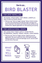 Bird Blaster 16oz Spray Keep Woodpeckers Away House Siding Stop Woodpeckers on House + Other Birds Flickers Blue Jays to Prevent Home Building Patio Deck Damage | Anti-Woodpecker Deterrent Repellent