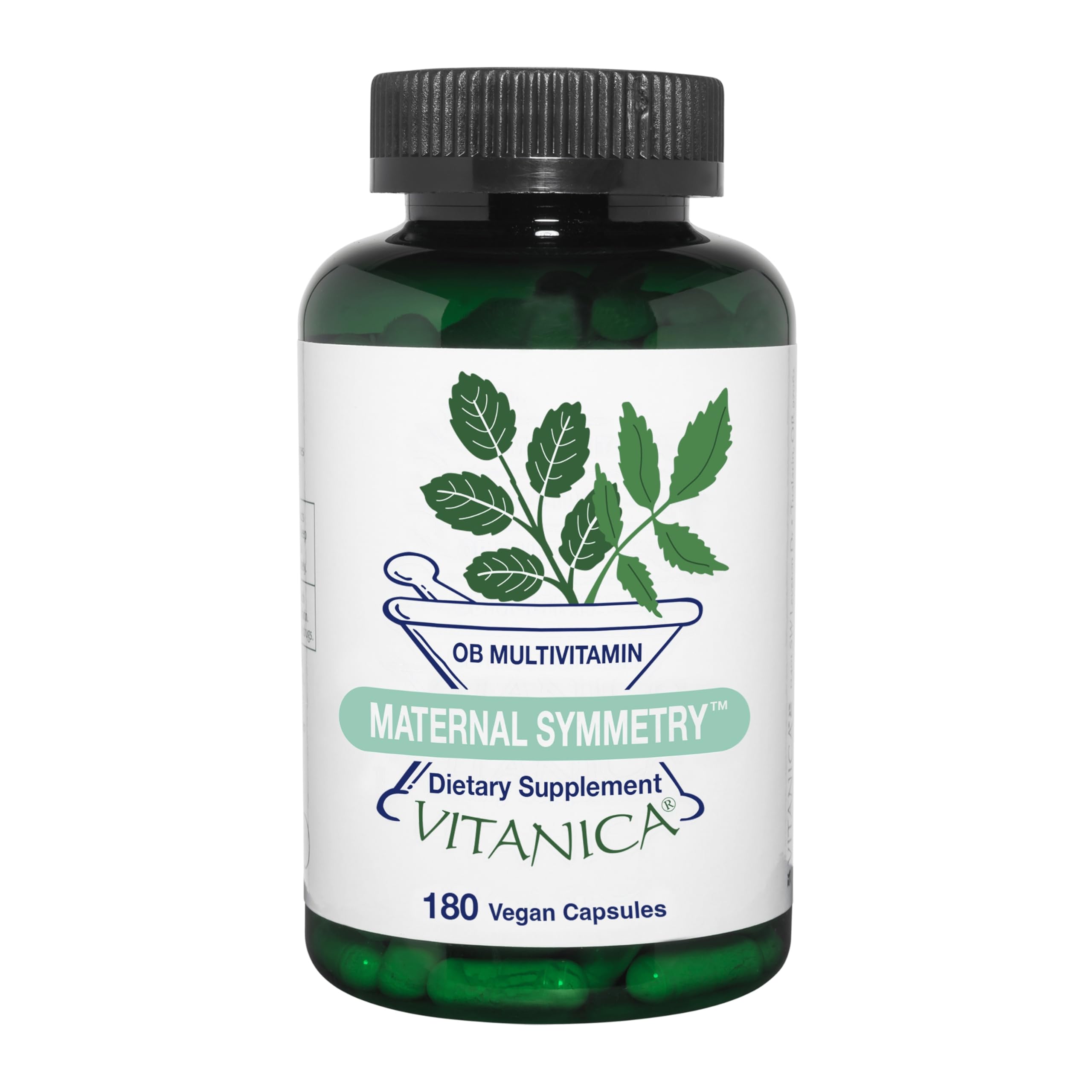 Vitanica Maternal Symmetry, Prenatal and Postnatal Vitamins, Vegan/Vegetarian, 180 Capsules