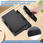 Countertop Paper Towel Dispenser, Large Capacity, Non-Slip Base, Compatible with Multifold, C-Fold & Z-Fold Towels, Ideal for Bathroom, Kitchen, Commercial & Office Use, Durable ABS Construction