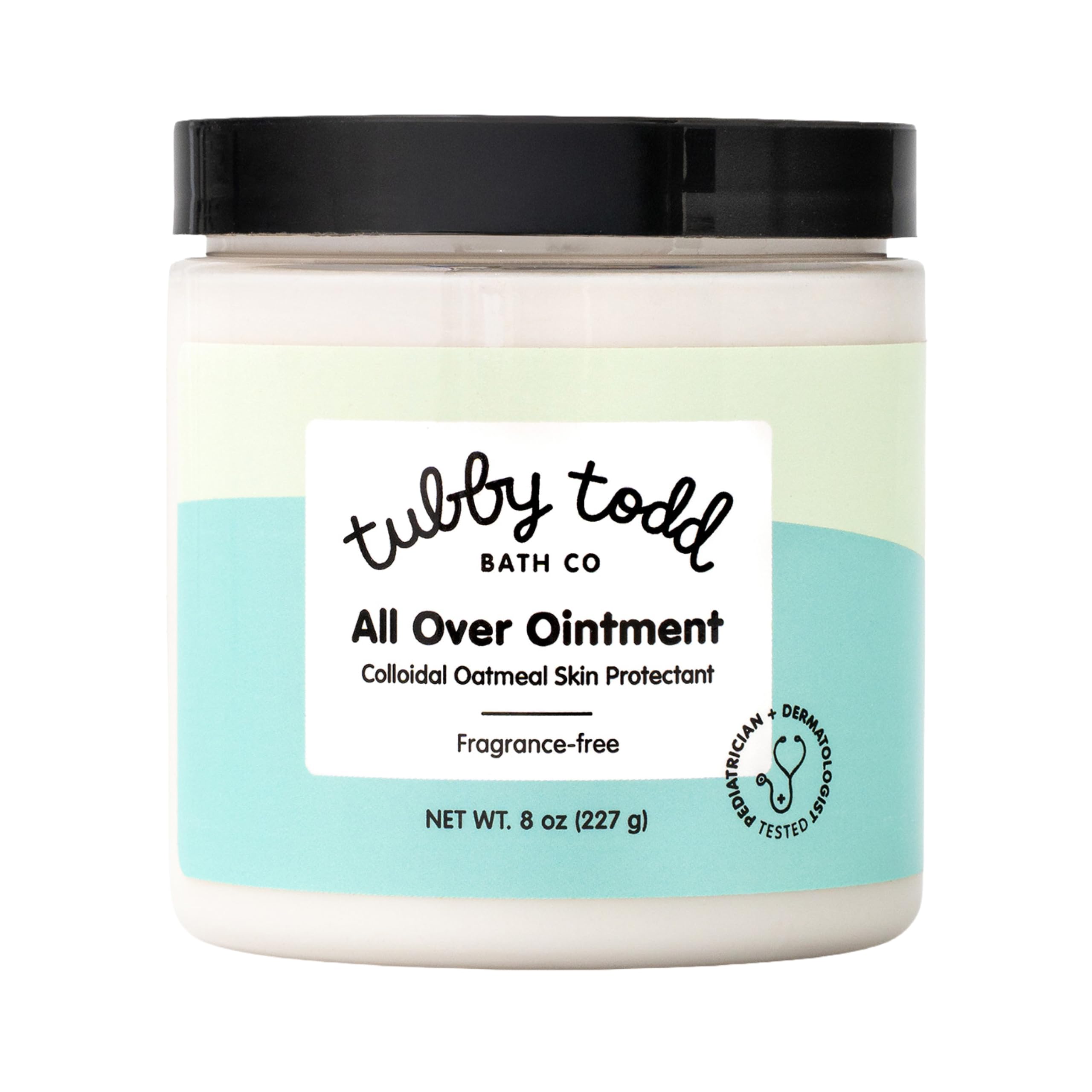 TUBBY TODD All Over Ointment - Baby Eczema Cream, Everyday Multi-Purpose Sensitive, Dry, Irritation Baby Skin Relief Cream, Steroid & Gluten Free, Fragrance Free - 1 Pack, 8 Oz