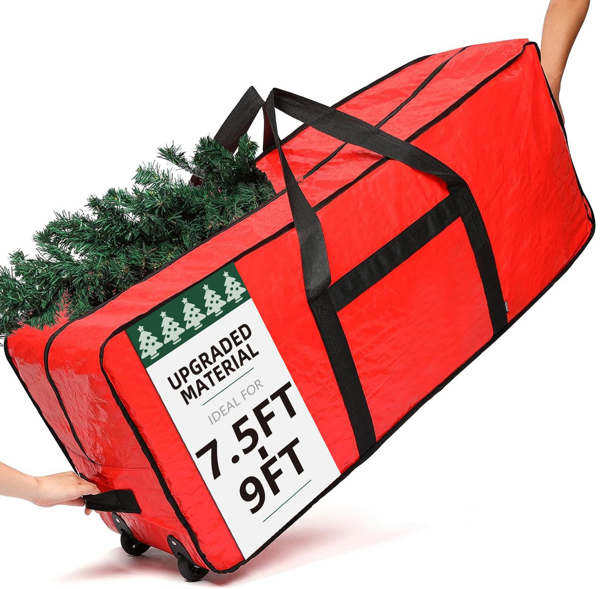 HOMEST Christmas Tree Storage Bag, Fits for 7.5-9 ft Xmas Artificials