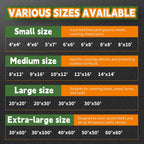 RAINDEWAY Extra Large Tarp 60x60, 8 Mil Thick, Black Tarps Heavy Duty Waterproof, UV Resistant, Cover with Metal Grommets and Reinforced Edges, Finished Size