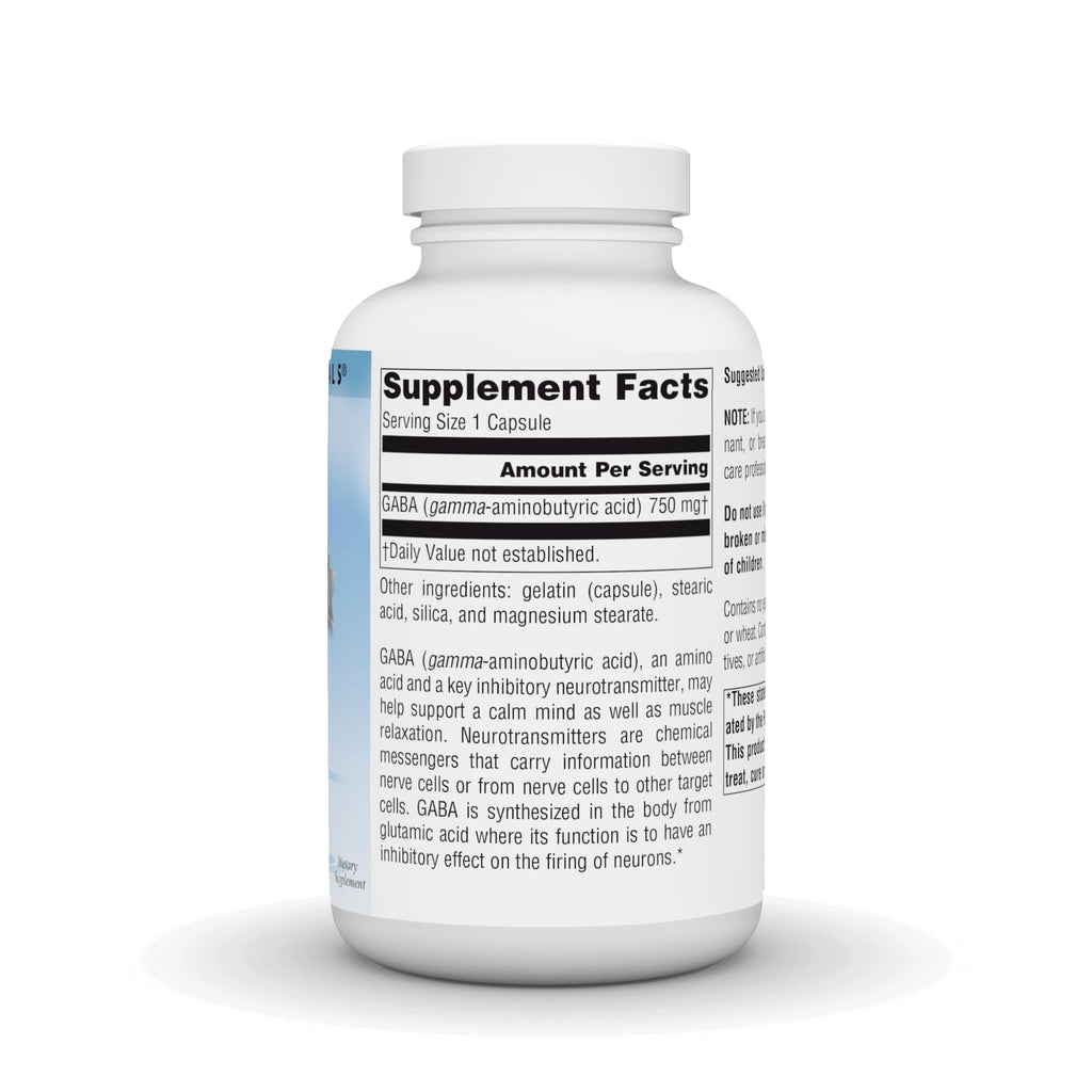 Source Naturals Serene Science GABA, for a Calm Mind, 750mg - 180 Capsules