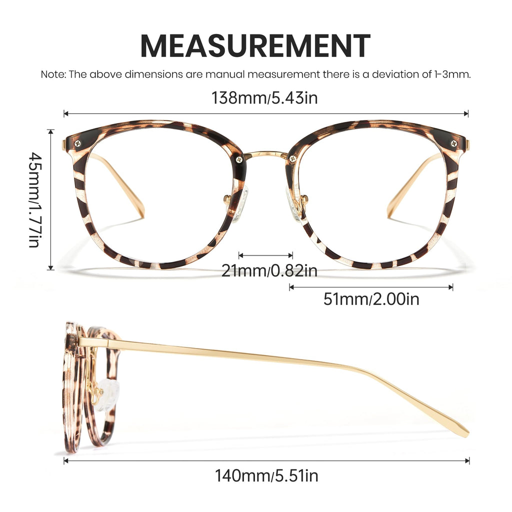 Cyxus Blue Light Glasses Photochromic Lens for Women, Fashionable Computer Glasses on Office Reduce Eye Strain Anti Migraine Great for Working Reading
