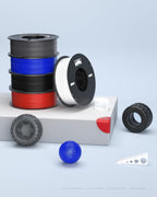 ELEGOO TPU Filament 1.75mm Red 1KG, 95A Flexible Soft 3D Printing Filament 1KG Spool(2.2lbs) Fits for Most FDM 3D Printers