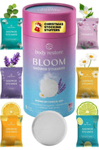BodyRestore Shower Steamers Aromatherapy, Gifts for Women, Bloom 6 Pack