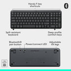 Logitech MK250 Wireless Bluetooth Keyboard and Mouse Combo - Graphite