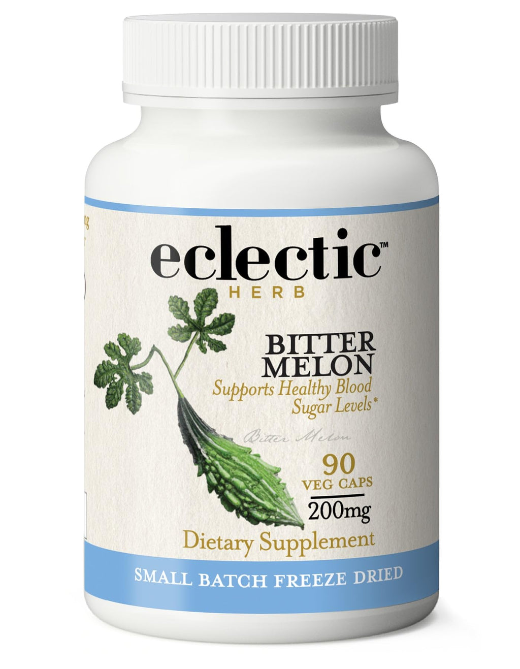 Eclectic Herb - Bitter Melon Capsules | Digestion & Immune Support Supplement | Overall Wellness Support | US-Grown, Vegan, Non-GMO, Gluten Free (90 CT | 200 mg)