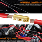 16-14 Gauge Wire Butt Connectors 20 PCS Brass Mechanical Butt Splice Connectors Kit 16-14 AWG Screw Sleeve Butt Splices Quick Connect Wire Connectors Mechanical Splices with 20 PCS 3:1 Heat Shrinks