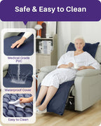 Kekoy Alternating Air Pressure Mattress Pad for Recliner Chair, Upgraded Anti-Slip Design, Pressure Relief Cushion & Bedsore Prevention for Elderly, Quiet Pump, Waterproof Cover for Home Hospital Use