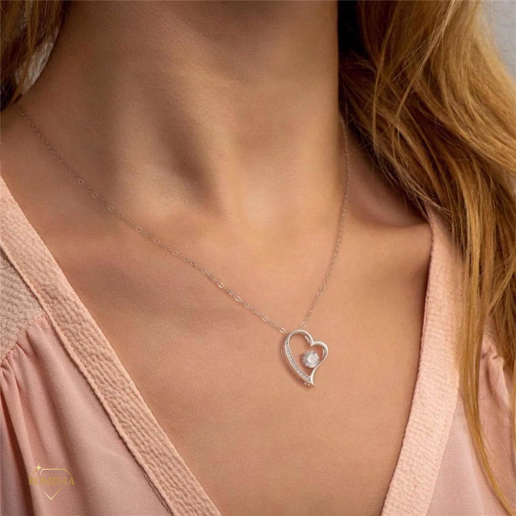 To My Daughter Necklace From Dad With Heartfelt Message, (LED, Fan Forever)