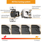 Chibery 30 Pack 1-1/4" 4D Overlay Soft Close Concealed Hinges for Face Frame Door, Control Closing Speed, Smooth Slow Self Closing Hinges, Satin Nickel, 105° Open Angle Stainless Steel Cabinet Hinge