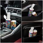 Car Tissues Holder with Facial Tissue, Car Tissue Box, Travel Tissues Cylinder,Suitable for Car Cup Holder(3-ply 4 Pack, 200 Sheets)