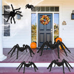 Boogem Halloween Spider Decorations 6 Pack: Giant Spider Outdoor Decoration