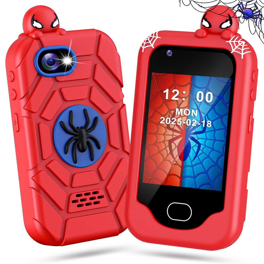 Gocina Kids Smart Phone， Toddler Christmas Birthday Gift for Age 3-10, Touchscreen Kids Cell Phone Toy with Cameras, Learning, Music, Games and 32 GB Card