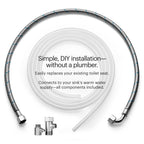 Brondell Swash Bidet Toilet Seat, Non-Electric, Dual Temperature, Fits Round Toilets, White – Dual Nozzle System – with Easy Installation