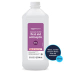 Amazon Basics Isopropyl Alcohol 91% First Aid Antiseptic, Multipurpose Disinfectant for Minor Cuts and Scrapes, Unscented, 32 fl oz Bottle, Pack of 1 (Previously Solimo)