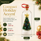 Forever Voice Recordable Ornament Glass Christmas Tree Message in a Bottle