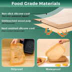 Vailnd 300Pcs Air Fryer Paper Liners Disposable, 8x5.5" Rectangle Parchment Paper, Sheets, Non-stick Liners for Rectangular Airfryer Basket Oilproof Waterproof