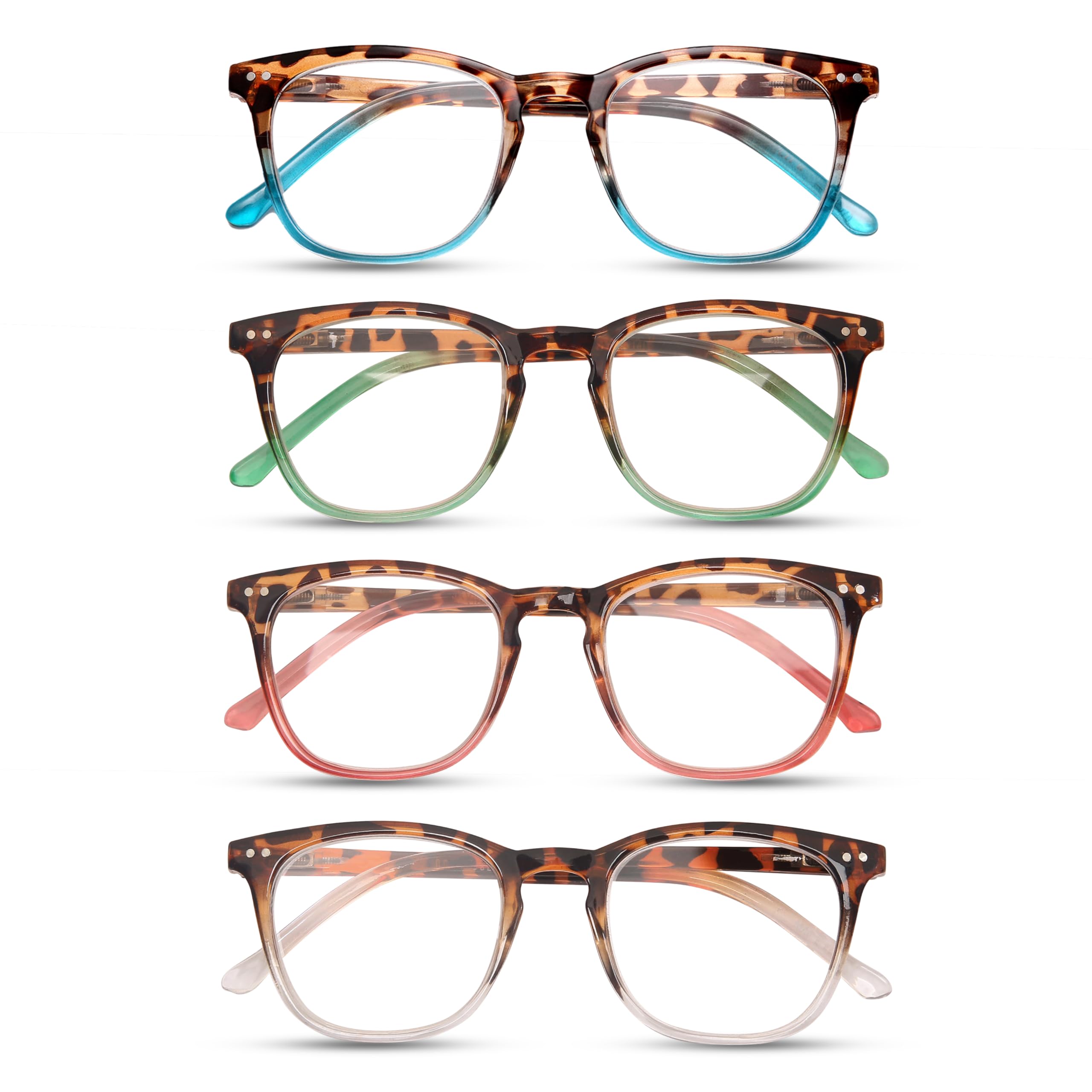 Dolarosey Reading Glasses For Women, Spring Hinge Anti Eyestrain Readers, Fashion Pattern Print Eyeglasses,Cheaters (2.5)