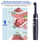 Tooth Polisher,Teeth Polishing Kit for Daily Cleaning,Polishing Then Whitening of Tooth (Professional Toothpaste Include),USB Rechargeable Dental Polisher with LED Light,6 Heads,5 Speed Modes