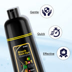 Ivnil Black Hair Dye Shampoo Color Shampoo for Gray Coverage for Women Men