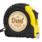 Fathers Day Birthday Gift for Dad from Daughter Son, Gift for dad, Dad Birthday Gift, Birthday Christmas Tools Gift for Dad, Practical Gifts for Father, Best Dad Ever Engraved 10 FT Tape Measure