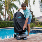 Dolphin Nautilus CC Supreme Wi-Fi Automatic Robotic Pool Vacuum Cleaner Includes Caddy and Classic Cover for Storage and Protection, Ideal for In-Ground Pools up to 50 FT