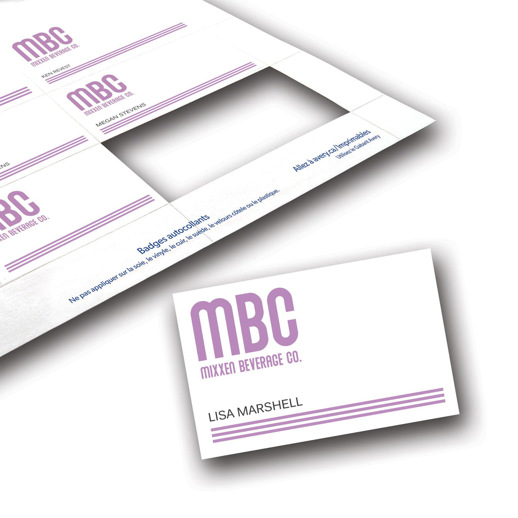 Avery Name Badge Inserts, 3" x 4", 300 White Inserts