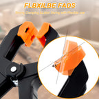50 Pack Spring Clamps, Heavy Duty Plastic Woodworking Clamps & Multi-Use Hanging Clips for Balloon Arch Clips, Tarp Clips & Backdrop Holder, Durable Hand Tool Kit, 2 Colors