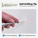 Qualihome Drywall Anchors with Screws – Self-Drilling Drywall Anchors, Anti-Spin Grip, No Pre-Drill Wall Anchor Kit, Strong & Reliable Hold, 25 Pack (50 Pieces)
