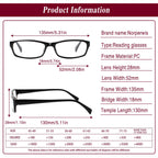Kerecsen Reading Glasses 5 Pairs Fashion Ladies Readers Spring Hinge with Pattern Print Eyeglasses for Women (Mix Color -4, 1.50)