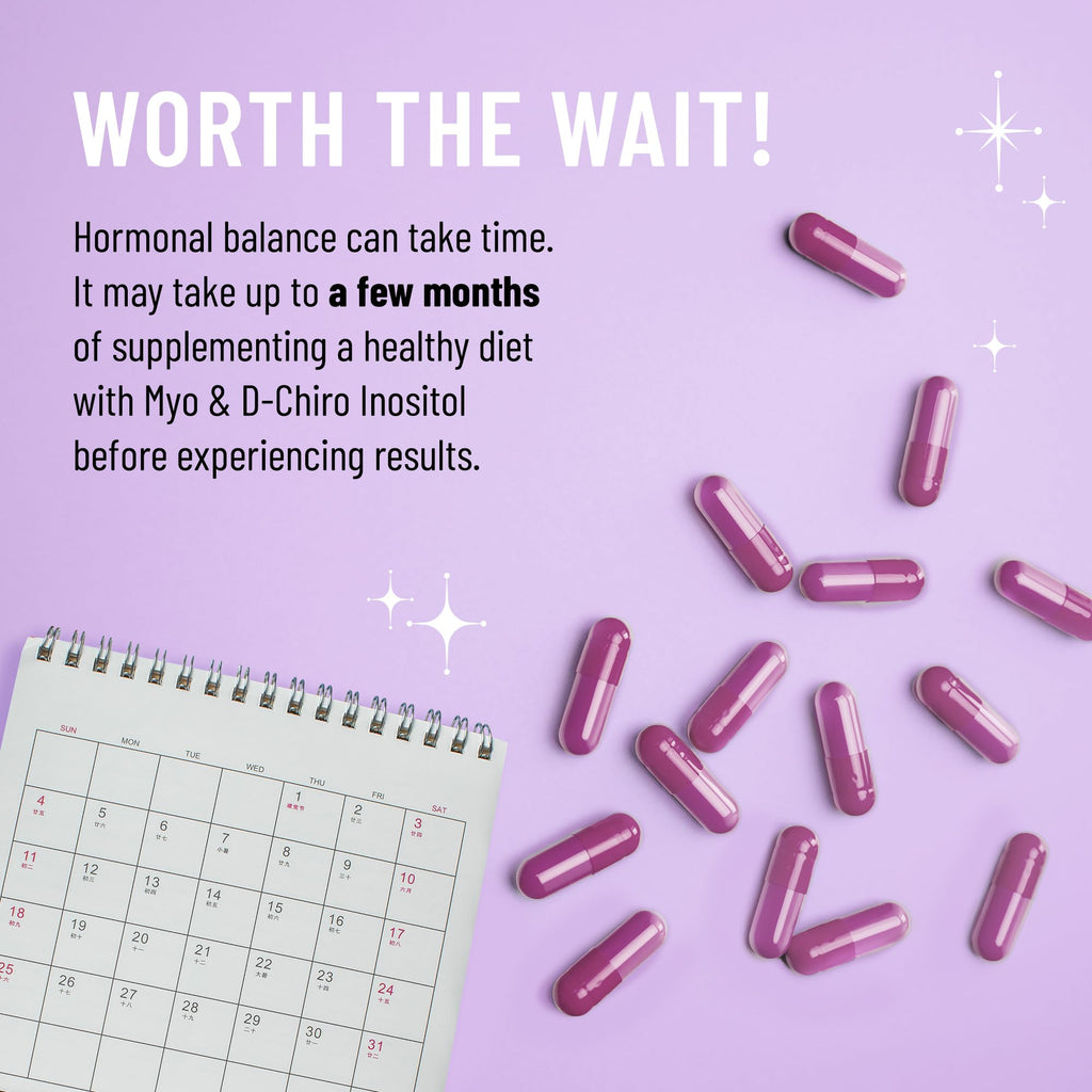 Legendairy Milk Pure Myo-Inositol & D-Chiro Inositol, PCOS Supplements Inositol Supplement for Women, Hormone Balance 40:1 Ratio Ovarian Support, Fertility Supplement | 2000mg, 120 Vegan Capsules